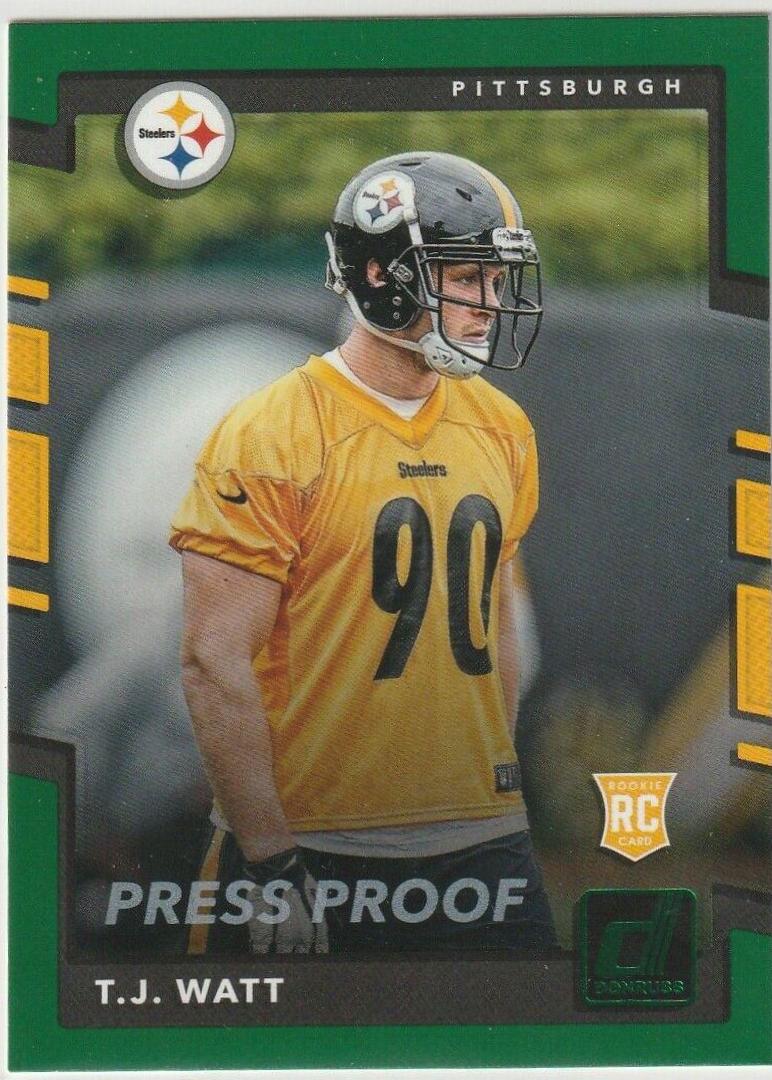 T.J. Watt [Green Press Proof] #372