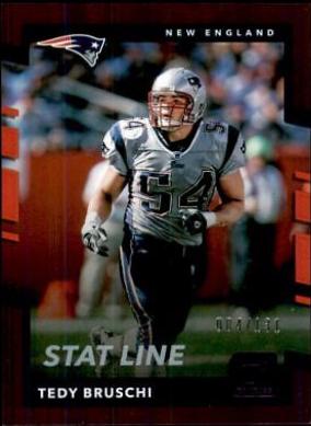 Tedy Bruschi [Season Stat Line Press Proof] #17