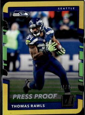 Thomas Rawls [Gold Die Cut Press Proof] #155