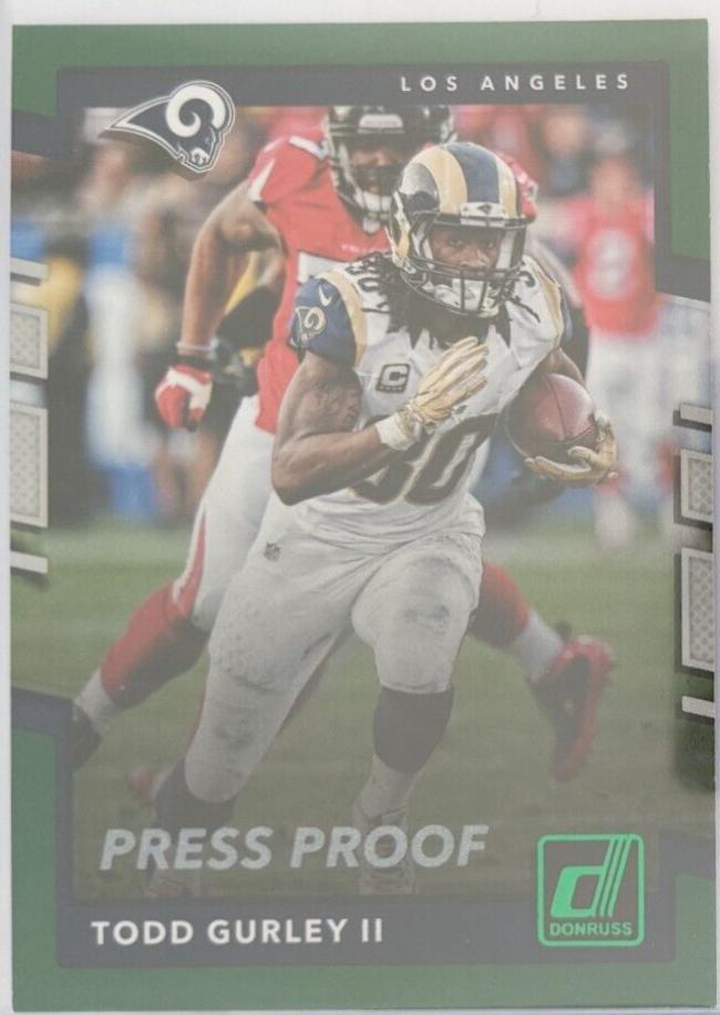 Todd Gurley II [Green Press Proof] #205