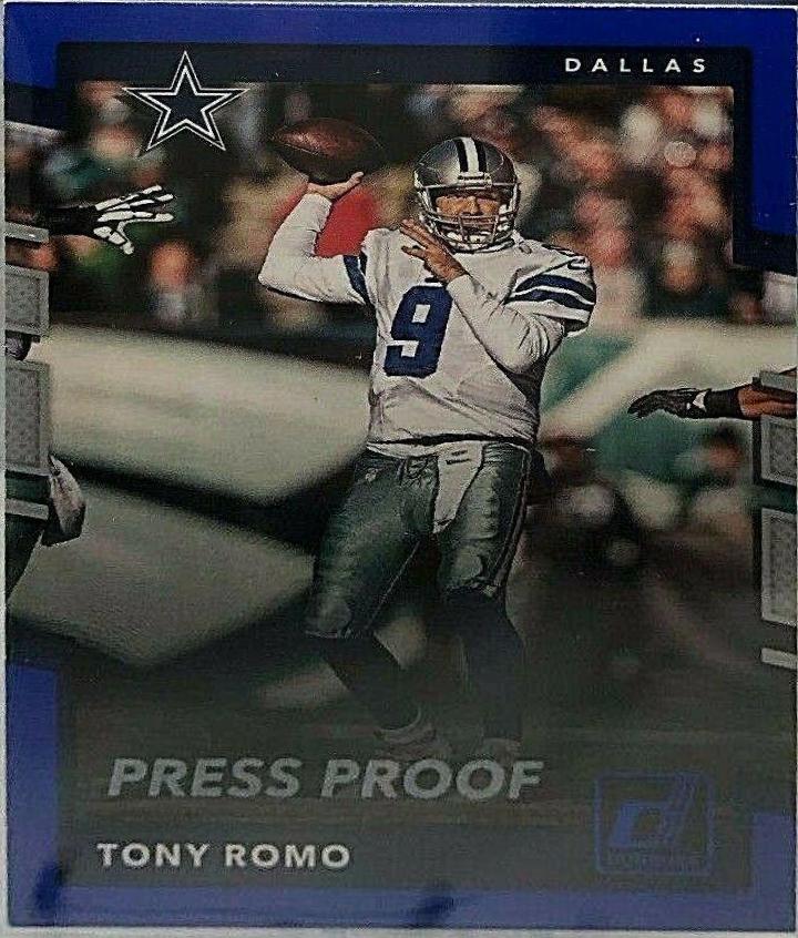 Tony Romo [Blue Press Proof] #290