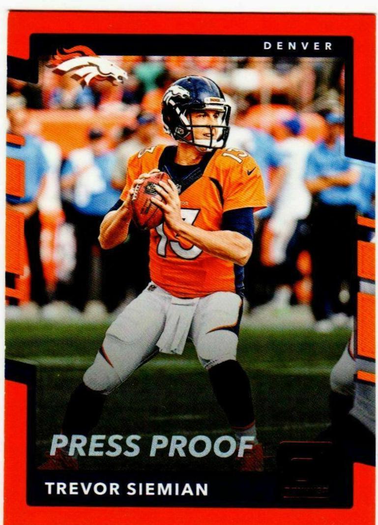 Trevor Siemian [Red Press Proof] #141