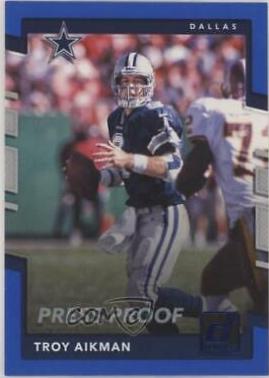 Troy Aikman [Blue Press Proof] #96