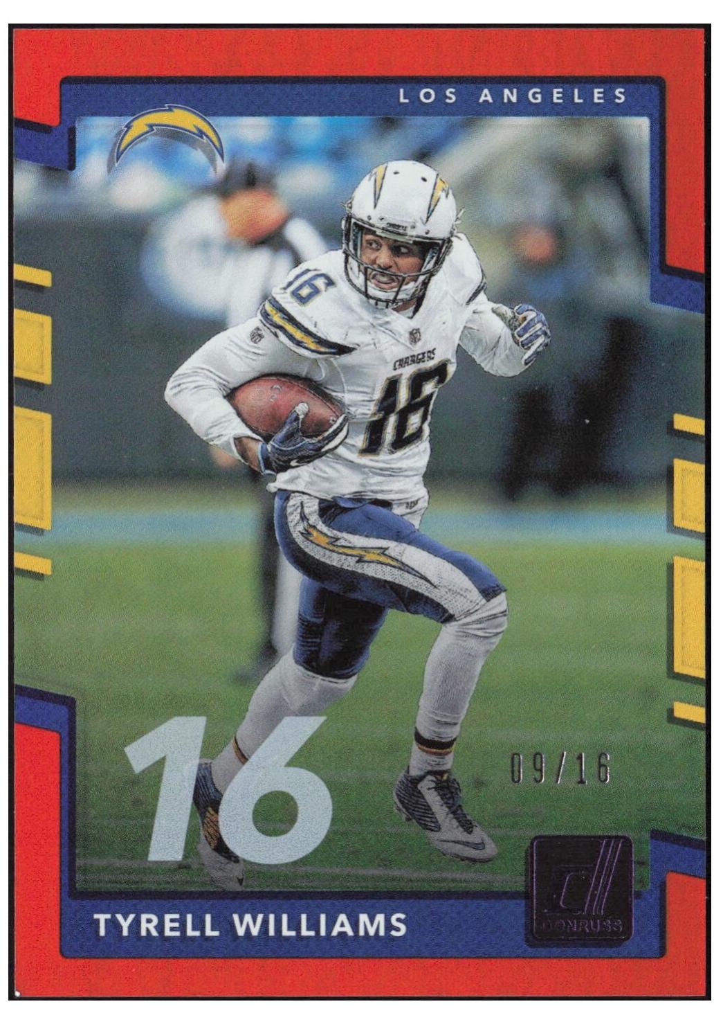 Tyrell Williams [Jersey Number Press Proof] #128