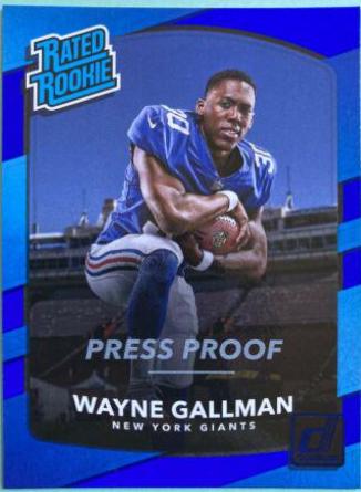 Wayne Gallman [Blue Press Proof] #338