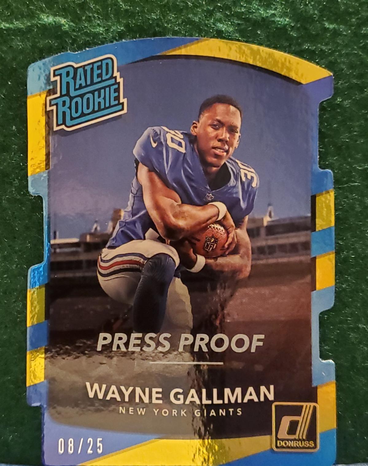 Wayne Gallman [Gold Die Cut Press Proof] #338