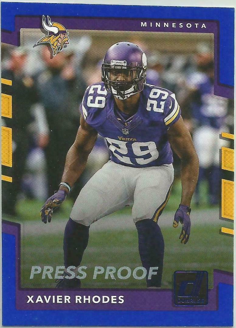 Xavier Rhodes [Blue Press Proof] #46