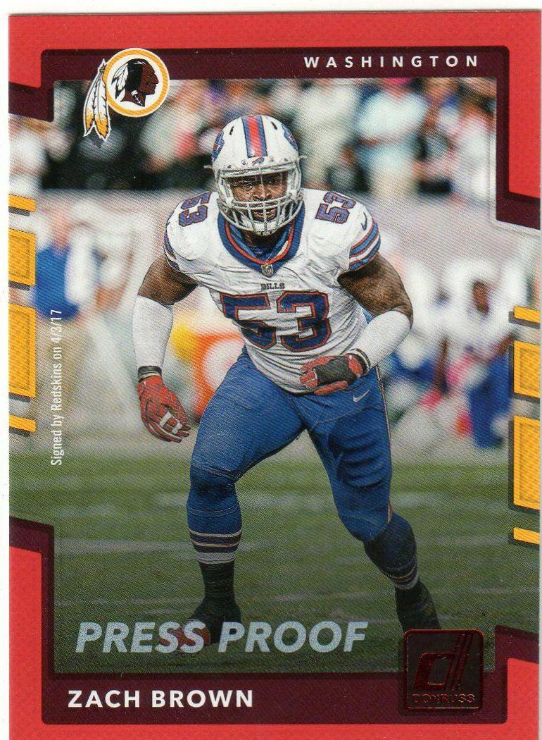 Zach Brown [Red Press Proof] #176