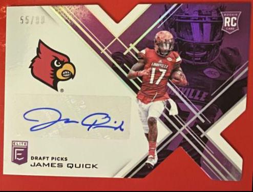 James Quick [Autographs Purple Die Cut] #171