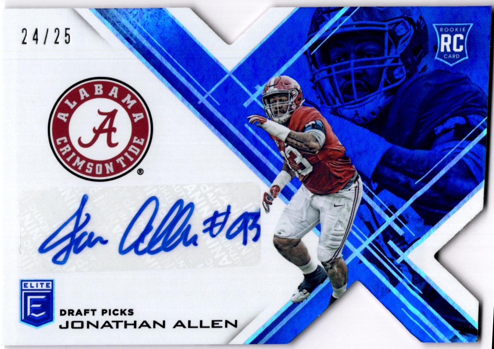 Jonathan Allen [Autographs Blue Die Cut] #107