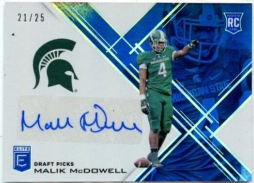 Malik McDowell [Autographs Blue Die Cut] #103