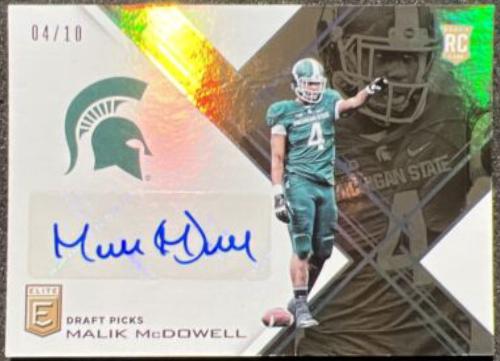 Malik McDowell [Autographs Gold] #103