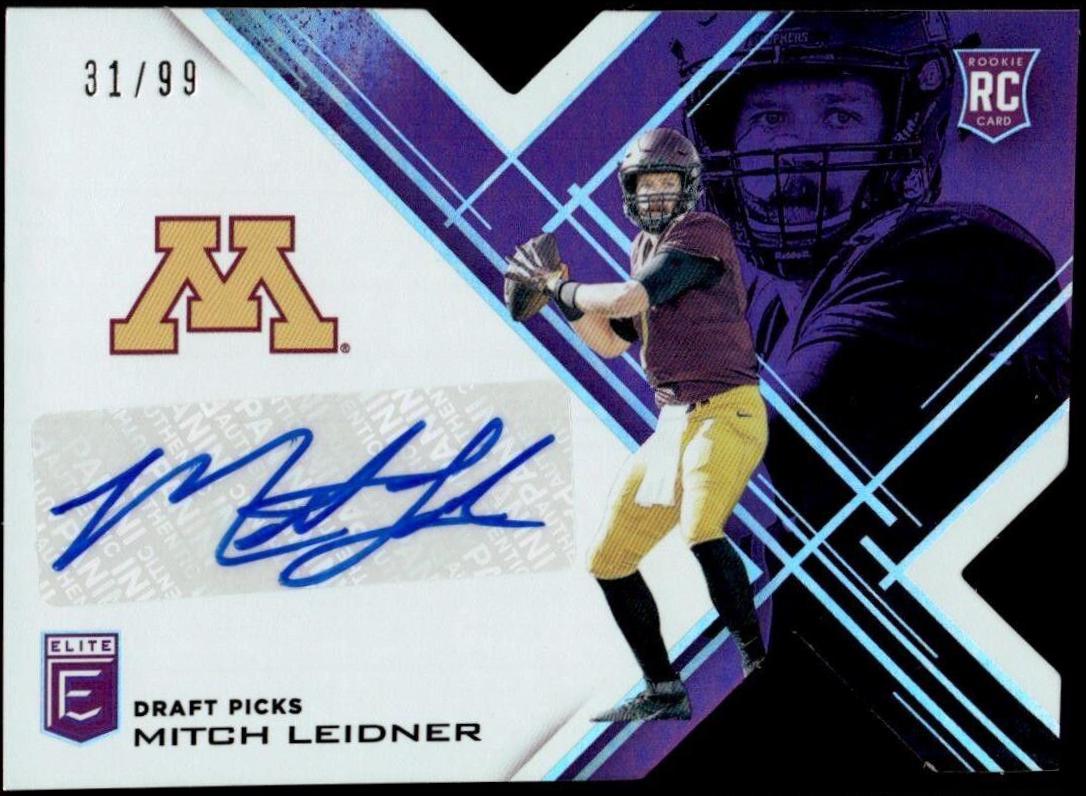Mitch Leidner [Autographs Purple Die Cut] #152