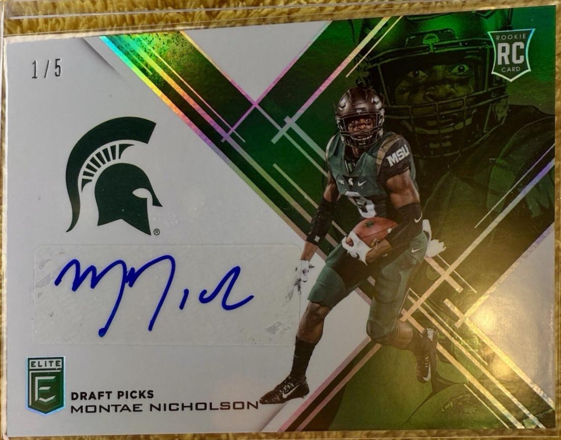 Montae Nicholson [Autographs Gold Die Cut] #245