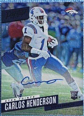 Carlos Henderson [Signature Platinum Xtra Points] #201