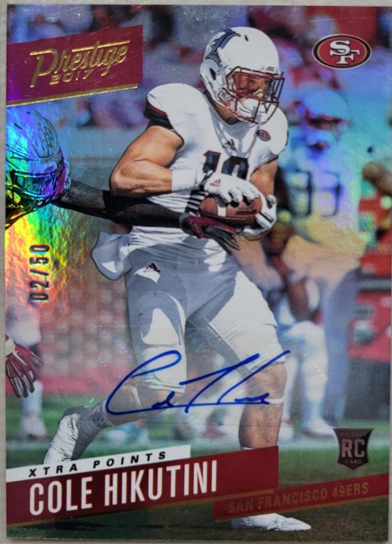 Cole Hikutini [Signature Gold Xtra Points] #258
