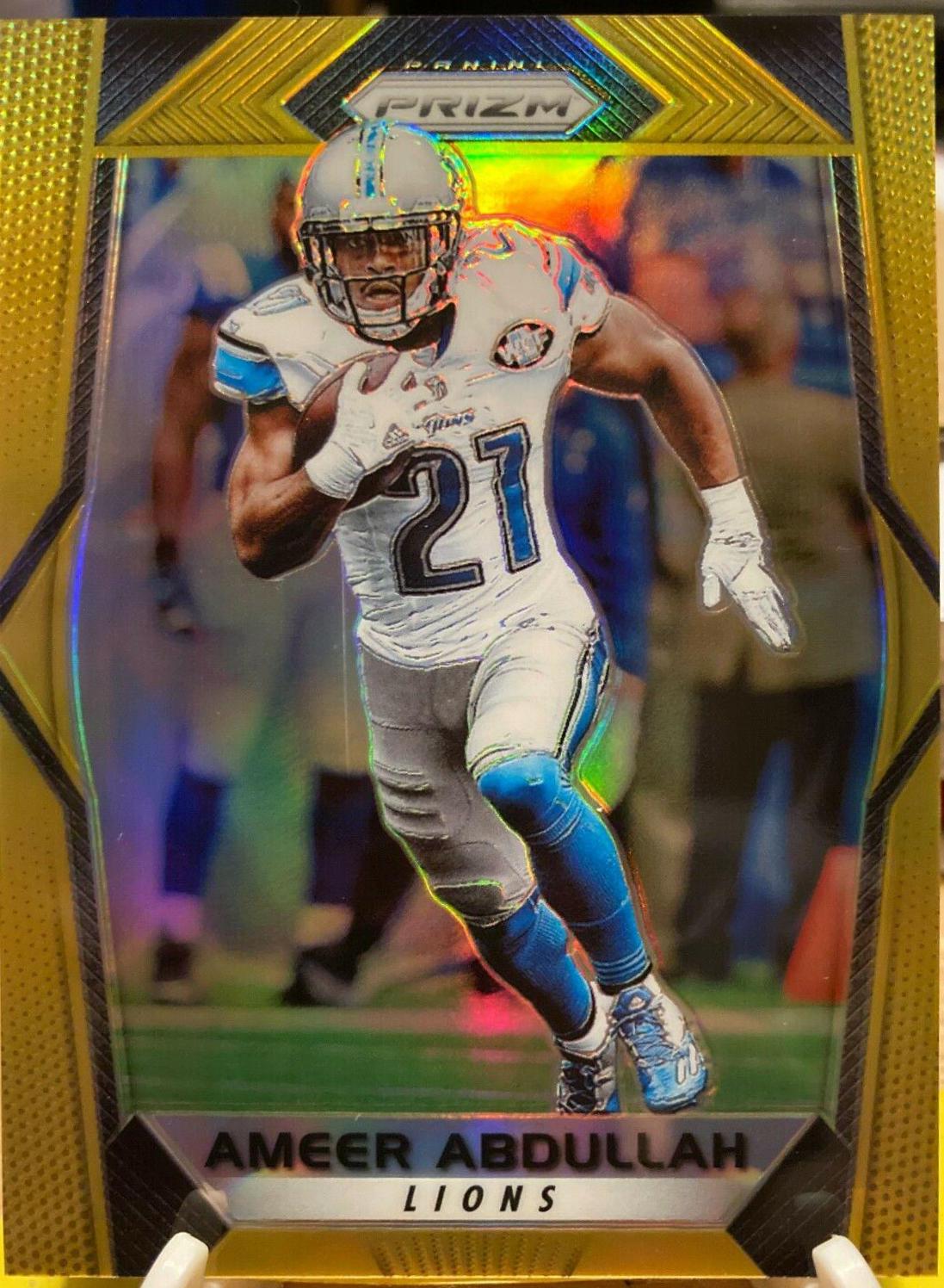 Ameer Abdullah [Gold Prizm] #125