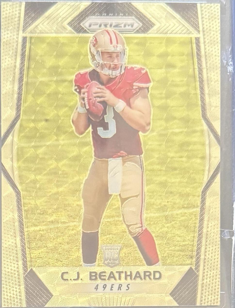 C.J. Beathard [Gold Vinyl Prizm] #215