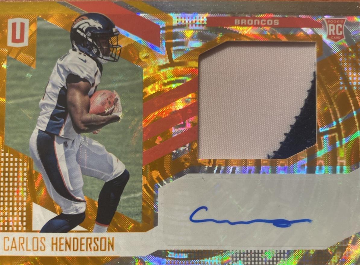 Carlos Henderson [Autograph Jersey Orange] #330