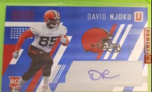 David Njoku [Autograph Blue] #300