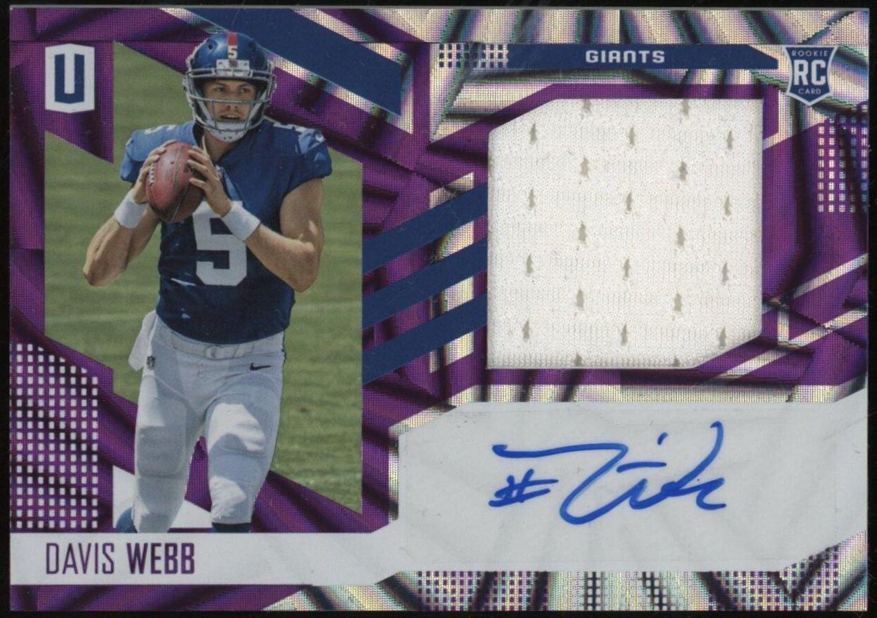 Davis Webb [Autograph Jersey Purple] #307