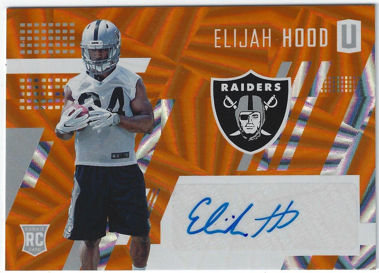 Elijah Hood [Autograph Orange] #205