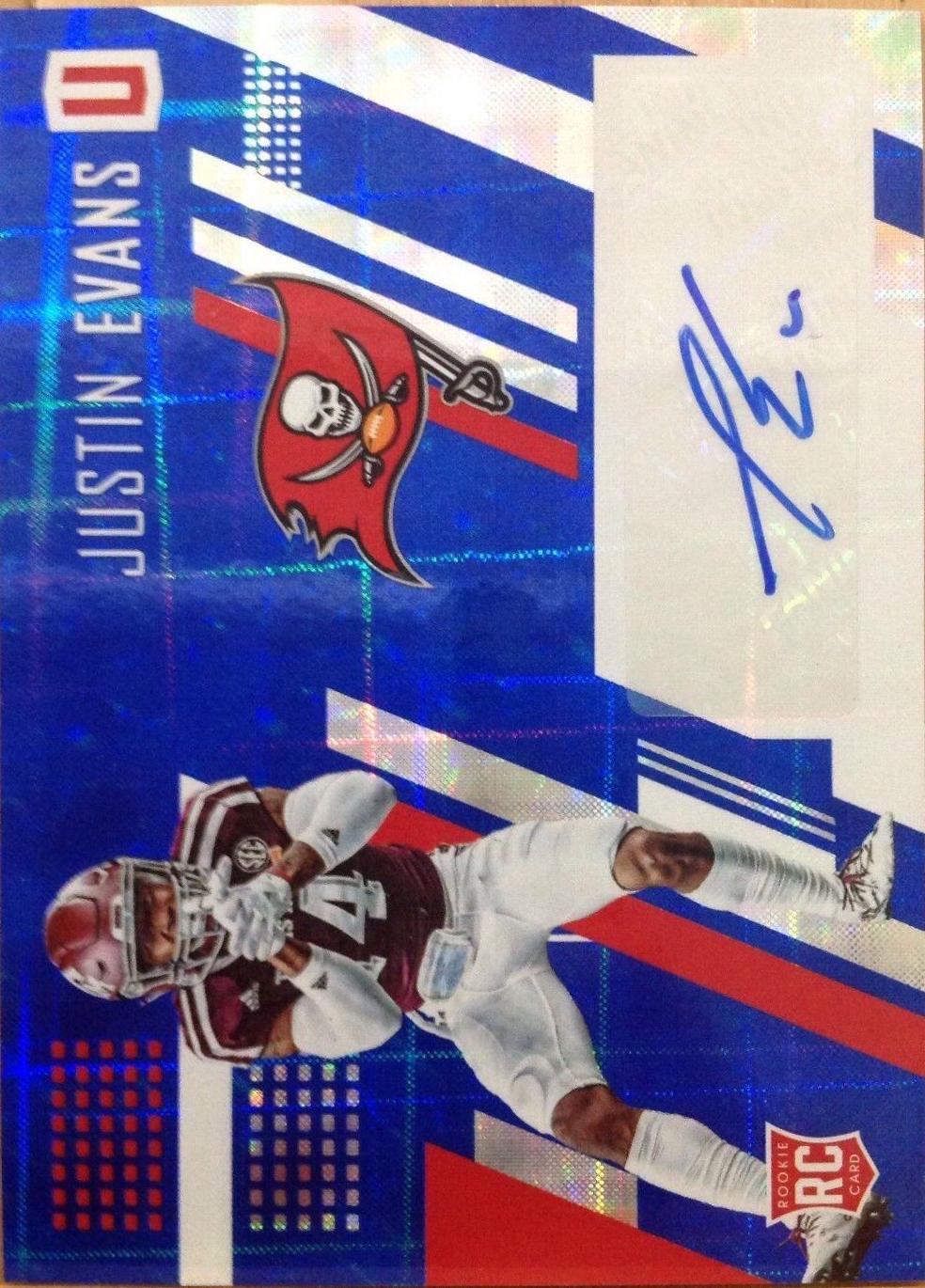 Justin Evans [Autograph Blue] #287