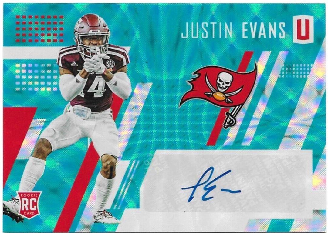 Justin Evans [Autograph Teal] #287