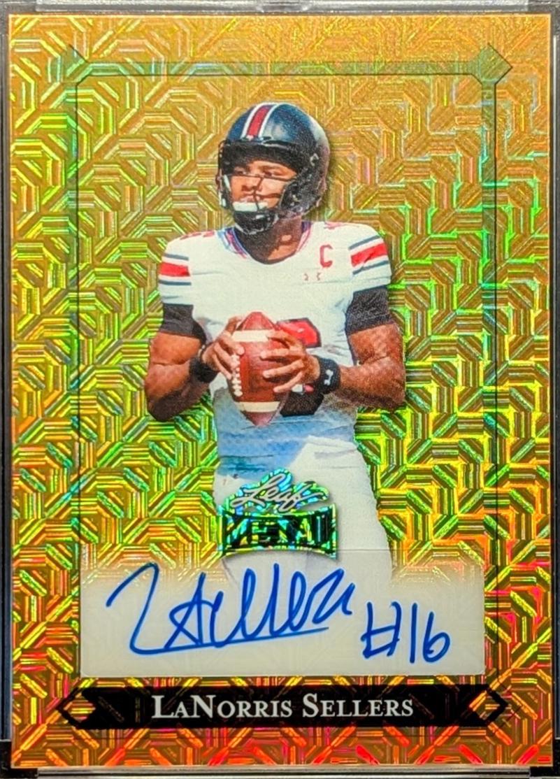 LaNorris Sellers [Prismatic Gold Auto] #92L-LNS