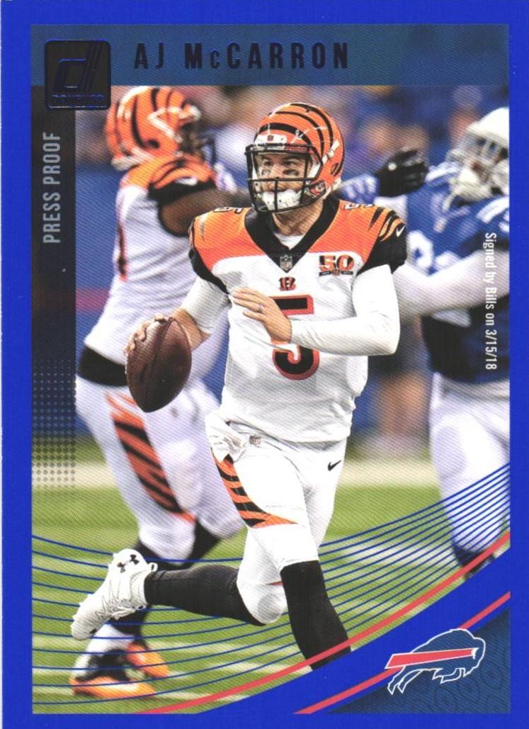 AJ McCarron [Press Proof Blue] #36