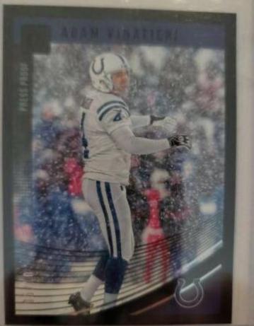 Adam Vinatieri [Press Proof Black] #128