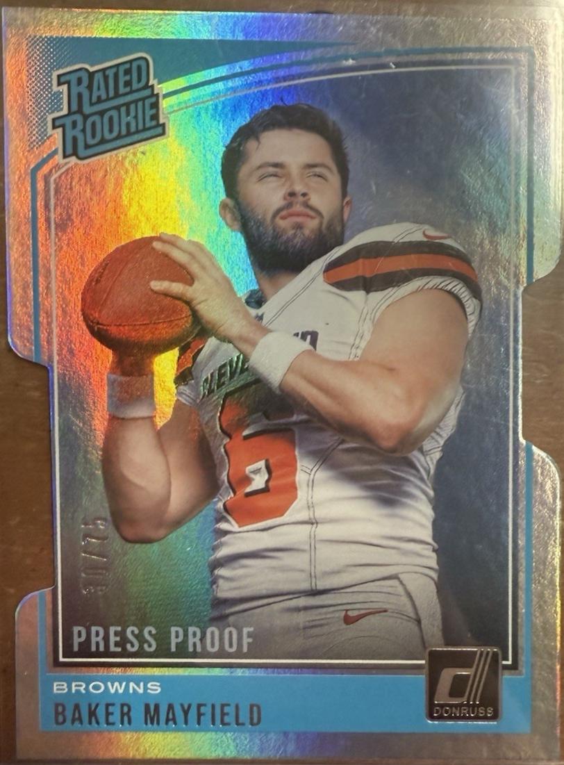 Baker Mayfield [Press Proof Silver Die-Cut] #303