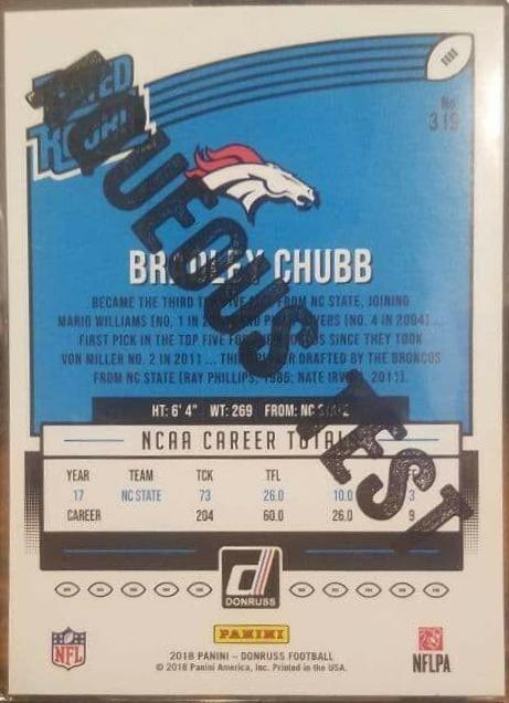Bradley Chubb [Aqueous Test] #319