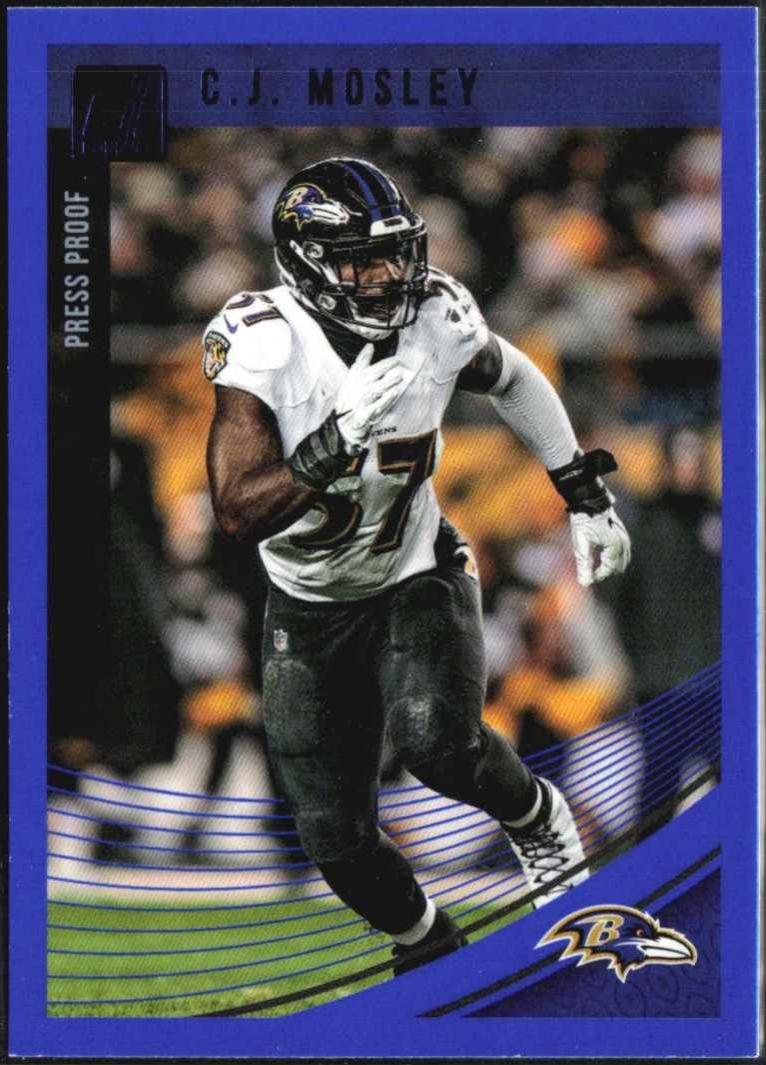 C.J. Mosley [Press Proof Blue] #23