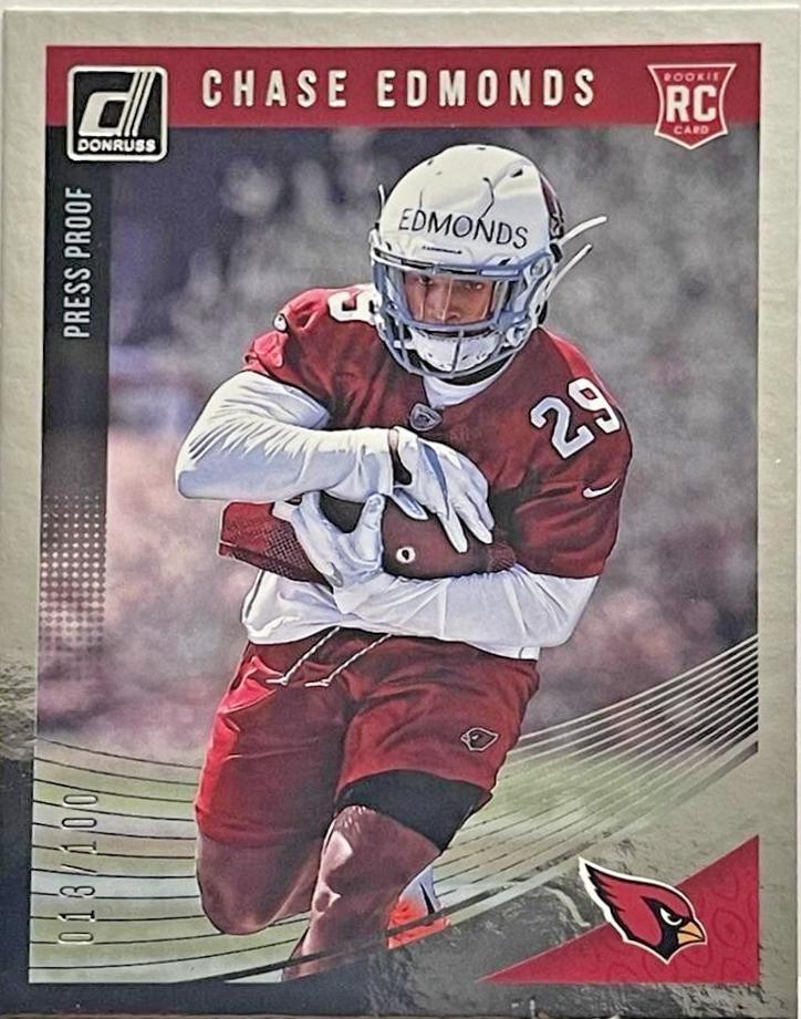 Chase Edmonds [Press Proof Silver] #386