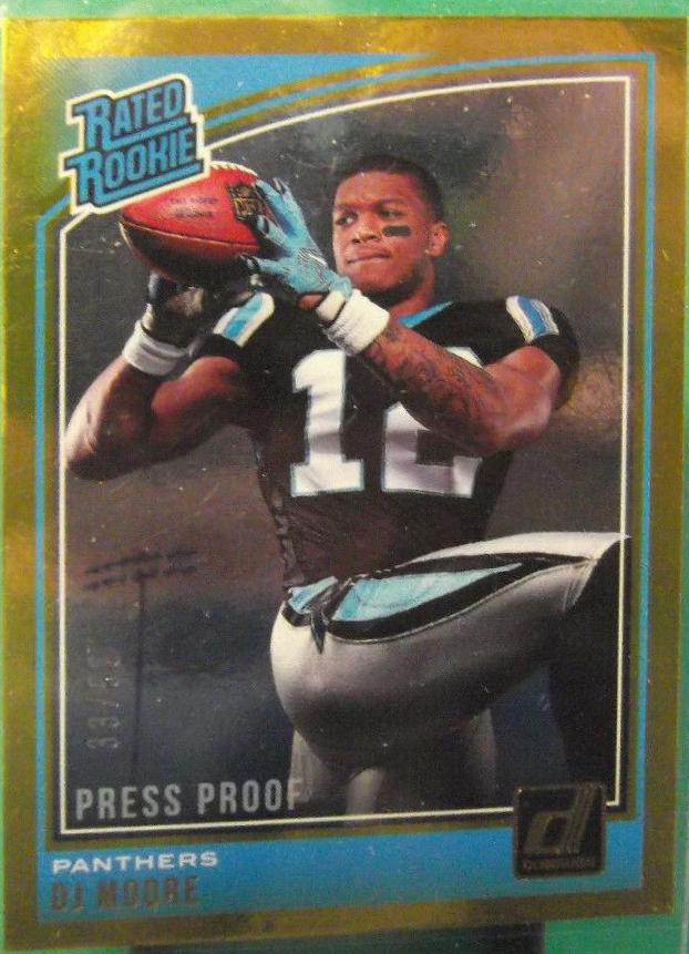 DJ Moore [Press Proof Gold] #316