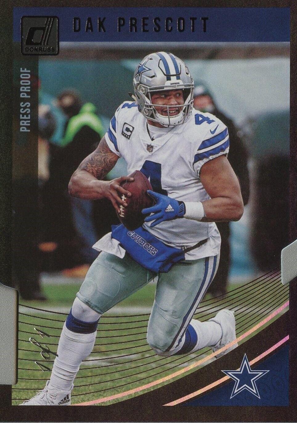 Dak Prescott [Press Proof Black Die-Cut] #75