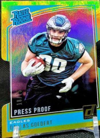 Dallas Goedert [Press Proof Gold Die-Cut] #347