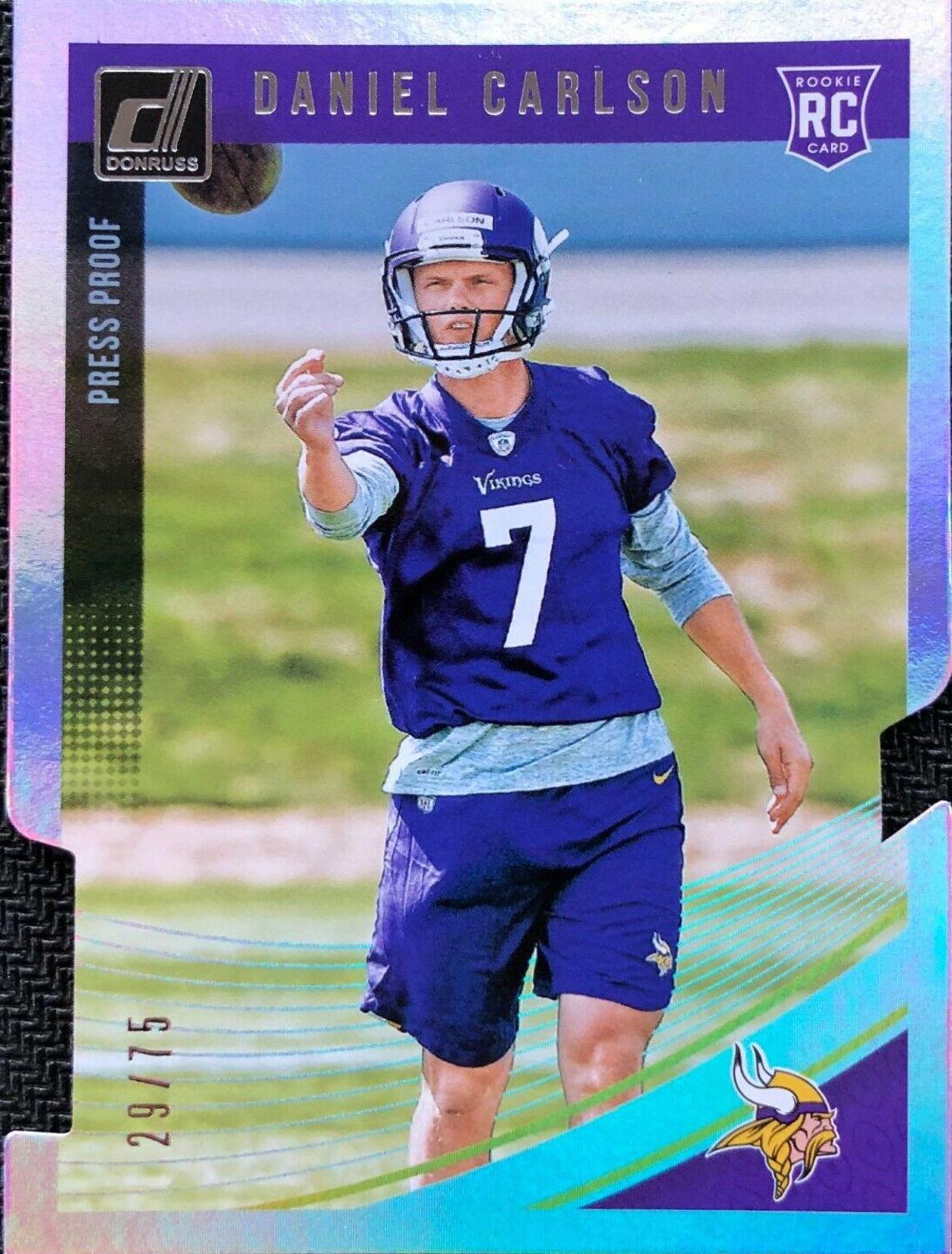 Daniel Carlson [Press Proof Silver Die-Cut] #399