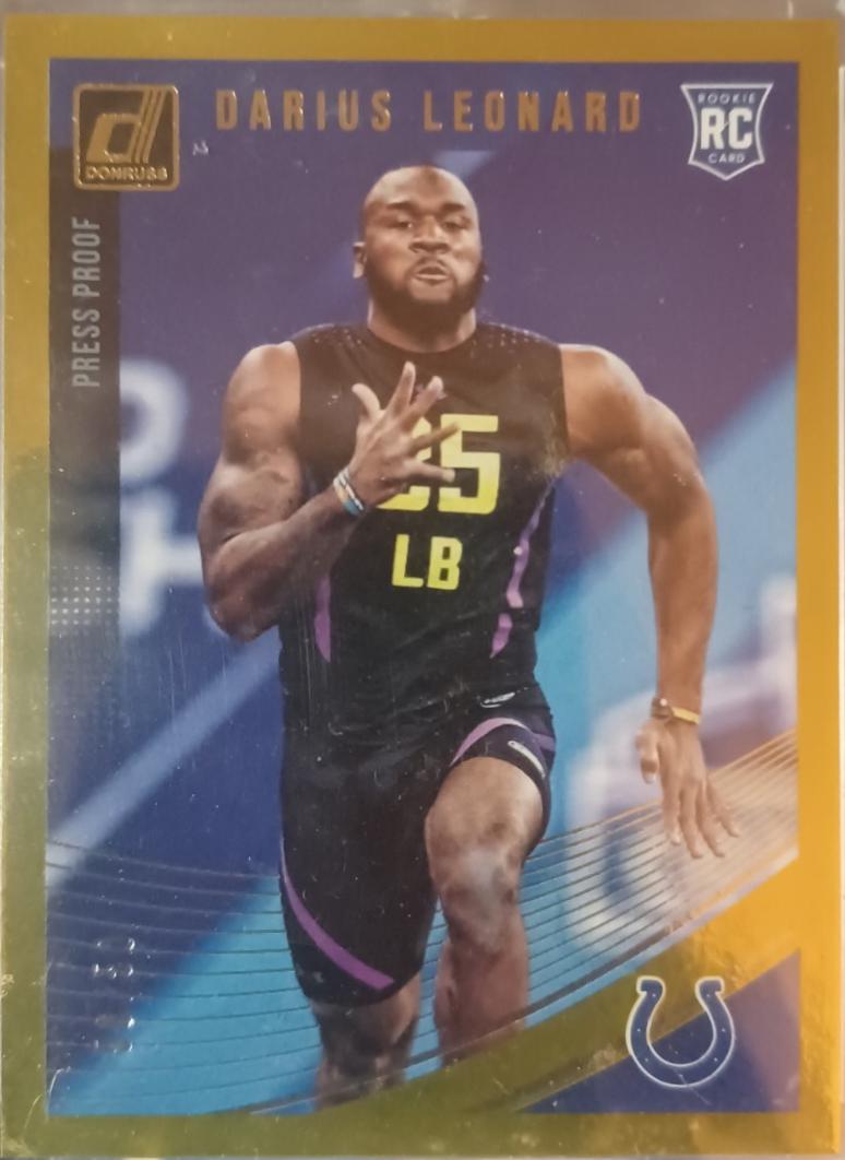 Darius Leonard [Press Proof Gold Die-Cut] #365