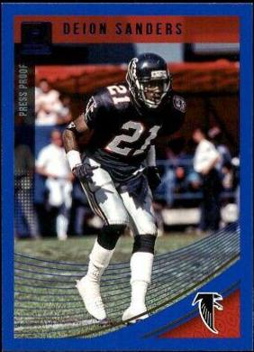 Deion Sanders [Press Proof Blue] #18