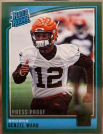 Denzel Ward [Press Proof Green] #348