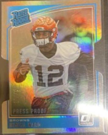 Denzel Ward [Press Proof Silver Die-Cut] #348