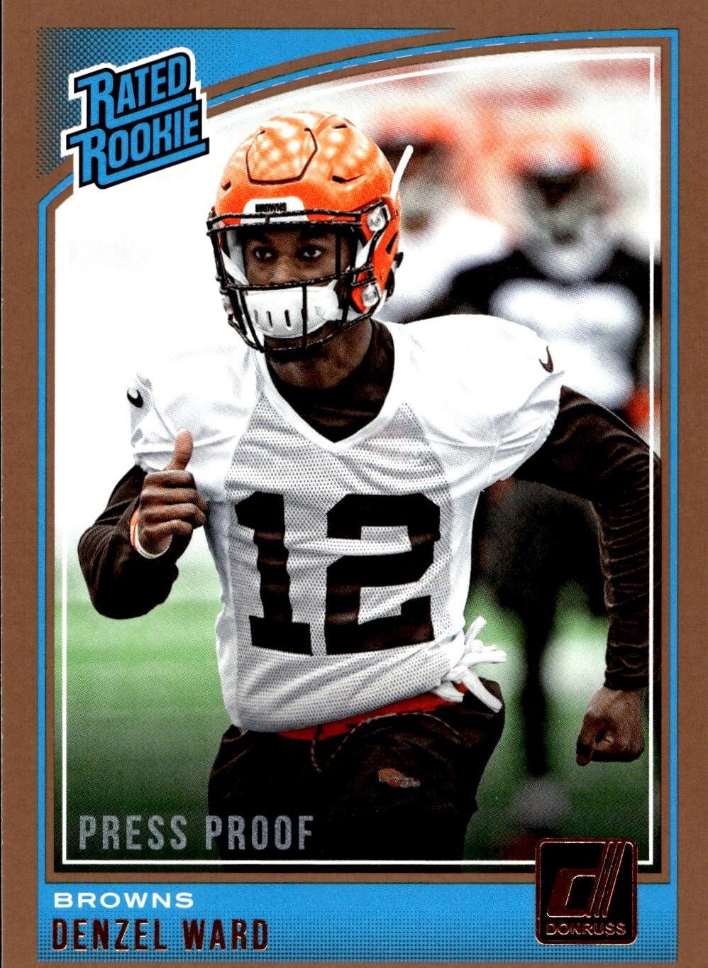 Denzel Ward [Press Proof Silver] #348