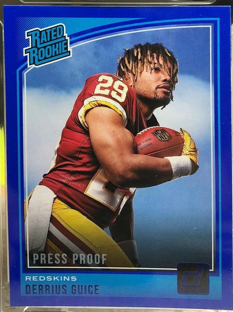 Derrius Guice [Press Proof Blue] #307
