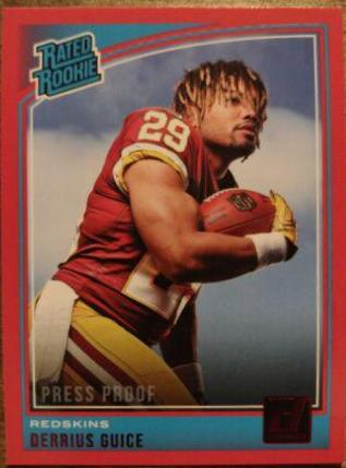Derrius Guice [Press Proof Red] #307