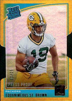 Equanimeous St. Brown [Press Proof Gold Die-Cut] #343