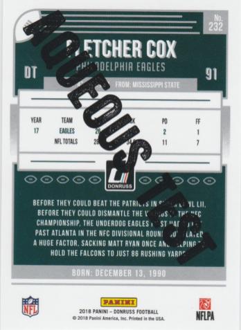 Fletcher Cox [Aqueous Test] #232