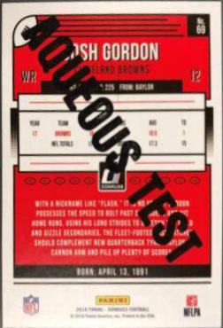 Josh Gordon [Aqueous Test] #69