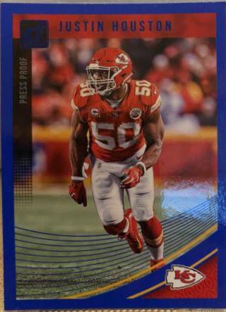 Justin Houston [Press Proof Blue] #143